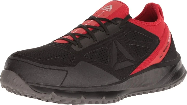 Reebok Work Men's Sublie All Terrain Work Steel Toe Black and Red - 8.5 Medium