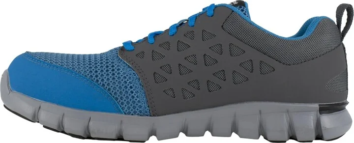 Reebok Work Men's Sublite Cushion Alloy Toe Comfor Blue and Grey - 11.5 X-Wide