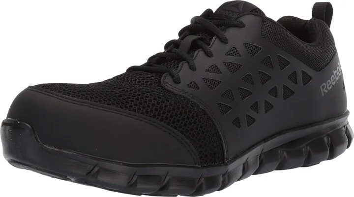 Reebok Work Men's Sublite Cushion Comp Toe Comfort Athletic Wo Black - 17 Wide