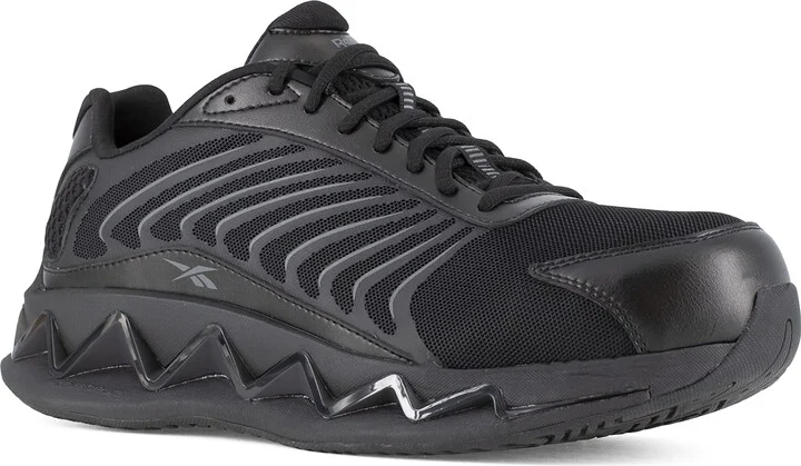 Reebok Work Men's Zig Elusion Heritage Work Black Composite Toe Boots