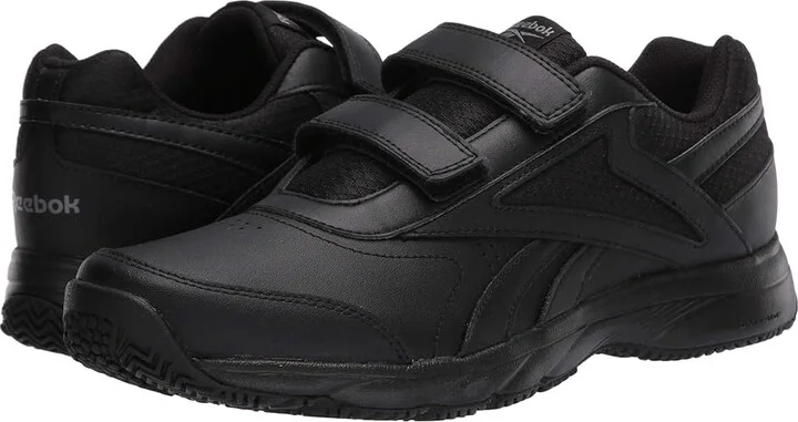 Reebok Work N Cushion 4.0 KC - Velcro Men's Shoes Black/Cold Grey/Black : 8.5 D - Medium