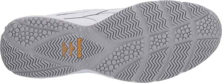 Reebok Work N Cushion 4.0 KC - Velcro Men's Shoes White/Cold Grey/White : 8 D - Medium - Image 4