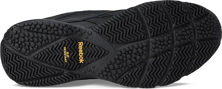 Reebok Work N Cushion 4.0 KC Walking Shoes Black/Grey/AHA : Men's 12 - Women's 13.5 Medium, Leather - Image 3