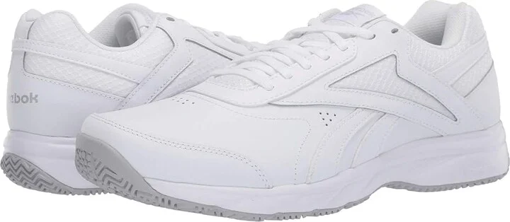 Reebok Work N Cushion 4.0 Men's Shoes White/Cold Grey/White : 8 D - Medium, Leather