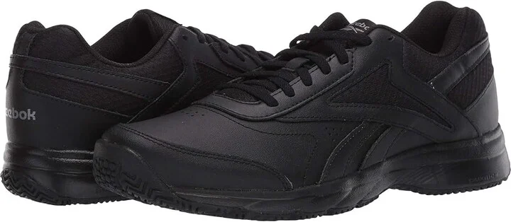 Reebok Work N Cushion 4.0 Women's Shoes Black/Cold Grey/Black : 7.5 B - Medium, Leather