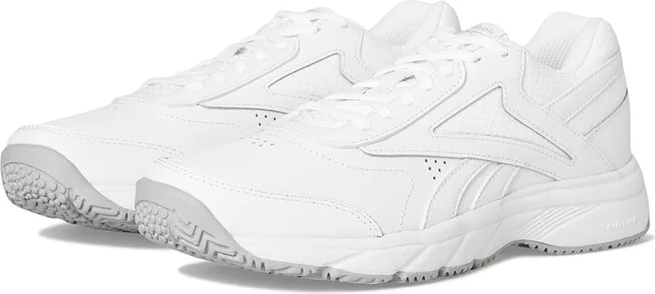 Reebok Work N Cushion 4.0 Women's Shoes White/Cold Grey/White : 10 B - Medium, Leather
