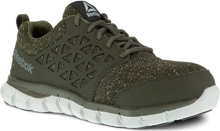 Reebok Work RB051 Women's Sublite Cushion Work Alloy Safety Toe Olive Green