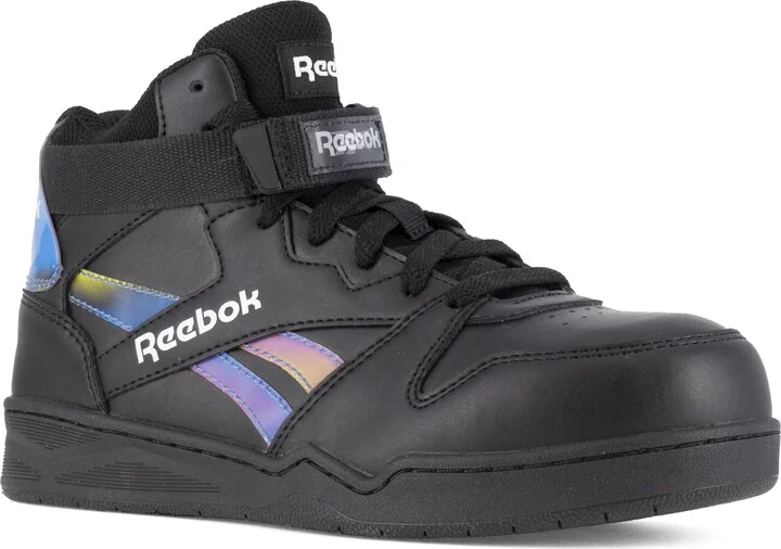 Reebok Work Women's BB4500 Work Black and Holographic Spectrum Composite Toe Boots