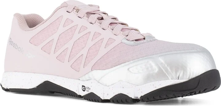 Reebok Work Women's Speed TR Work Pink and White Composite Toe Boots