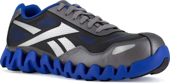 Reebok Work Women's Zig Pulse Work Grey and Blue Composite Toe Boots