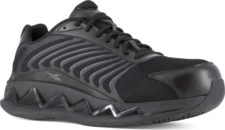 Reebok Work Zig Elusion Heritage Work Sneaker CT Mens Oxford 15 2E US Black