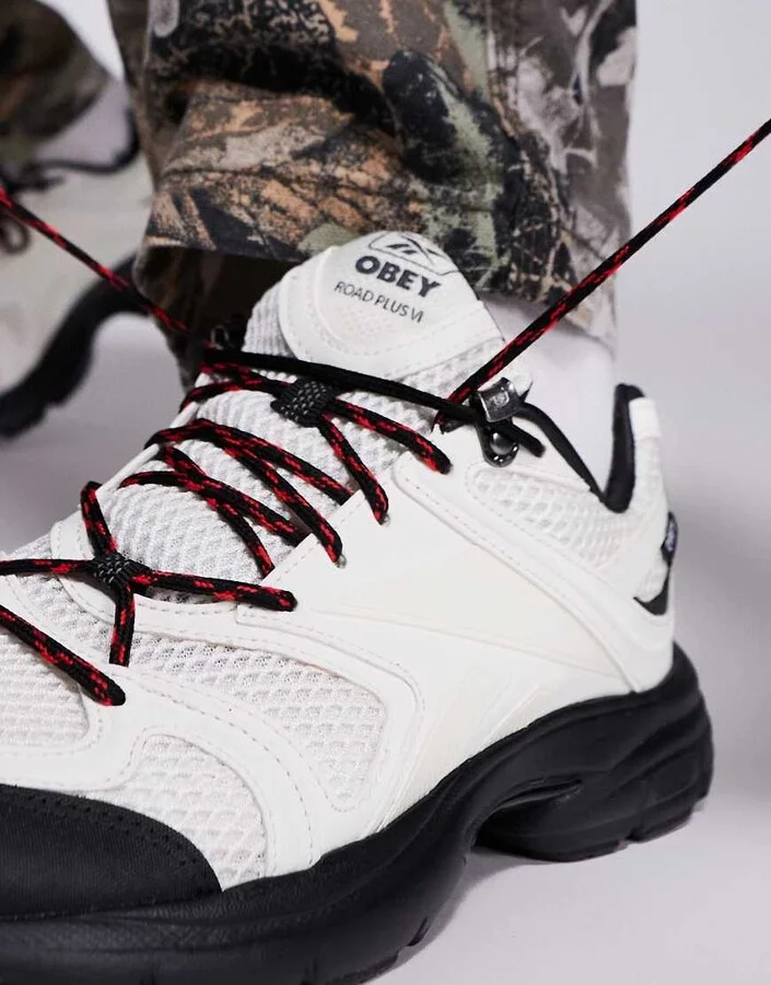 Reebok x Obey Premier Road Plus VI sneakers in white - Image 2