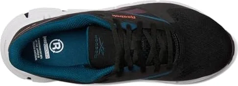 Reebok Zig Dynamica 5 Women's Shoes Black/White/Digital Coral : 12 B - Medium, Rubber/Synthetic - Image 2
