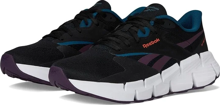 Reebok Zig Dynamica 5 Women's Shoes Black/White/Digital Coral : 12 B - Medium, Rubber/Synthetic
