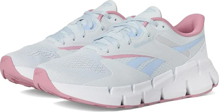 Reebok Zig Dynamica 5 Women's Shoes Moon/White/Dustyrose : 5 B - Medium, Rubber/Synthetic