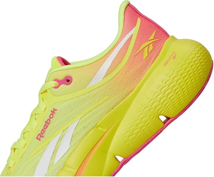 Reebok Zignition Women's Running Shoes Electric Yellow/Atomic Pink/Chalk : 5 B - Medium, Synthetic - Image 7