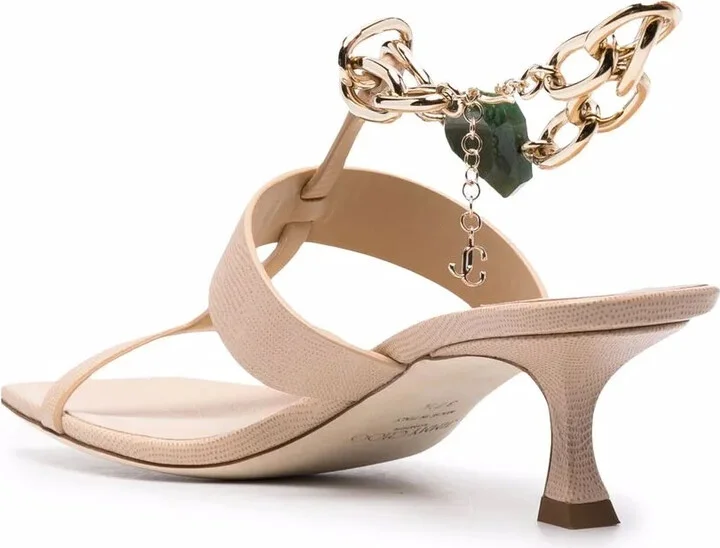 Reed 50mm ankle-chain sandals - Image 3