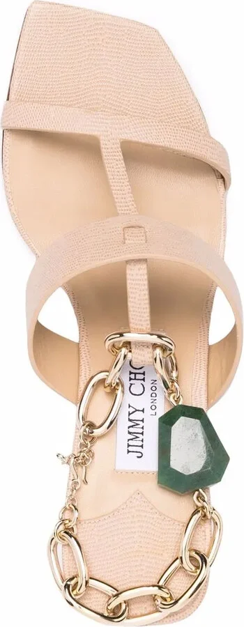 Reed 50mm ankle-chain sandals - Image 4
