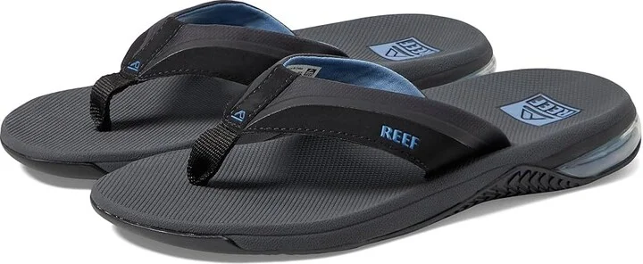 Reef Anchor Men's Shoes Grey/Blue : 9 D - Medium, Synthetic