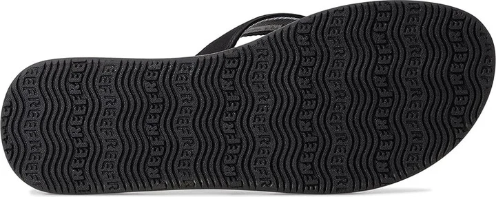 Reef Baja Ana Women's Sandals Black/Grey : 5 B - Medium, Rubber - Image 3