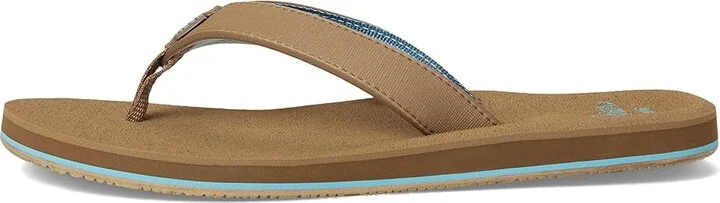 Reef Baja Ana Women's Sandals Brown/Blue : 11 B - Medium, Rubber - Image 6