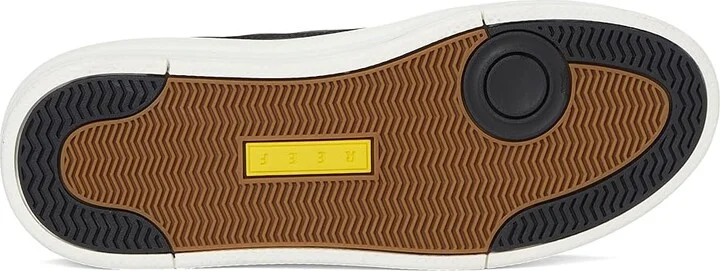Reef Bom Dia Men's Shoes Black/White/Tan : 12 D - Medium, Leather/Suede - Image 3