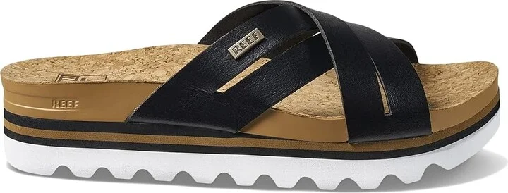Reef Cushion Bloom Hi Women's Shoes Black/Tan : 7.5 B - Medium, Synthetic - Image 4