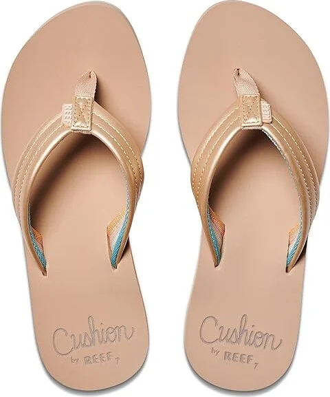 Reef Cushion Breeze Women's Sandals Golden Hour : 7 B - Medium, Synthetic - Image 2