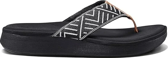Reef Cushion Cloud TX Women's Shoes Black Geo : 7 B - Medium, Synthetic - Image 4