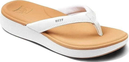 Reef Cushion Cloud Women's Shoes White/Tan : 7 B - Medium, Synthetic