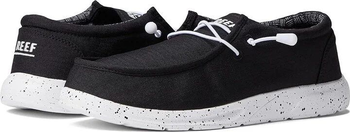 Reef Cushion Coast TX Men's Shoes Black/White : 7 D - Medium, Textile