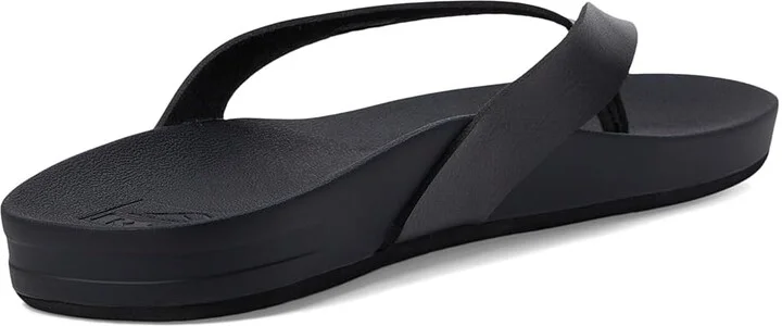 Reef Cushion Court Women's Sandals Black : 5 B - Medium, Synthetic - Image 5