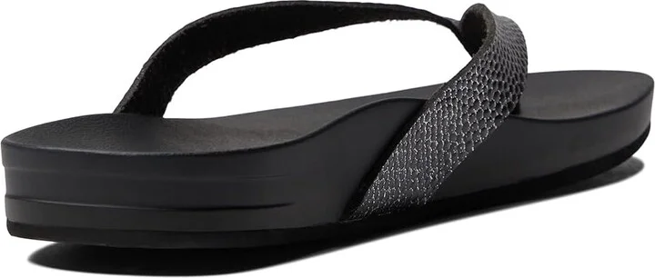 Reef Cushion Court Women's Sandals Black Sassy : 7.5 B - Medium - Image 4