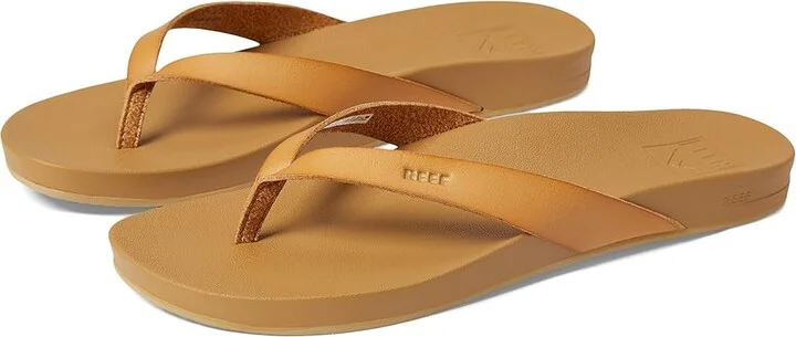 Reef Cushion Court Women's Sandals Natural : 5 B - Medium, Synthetic
