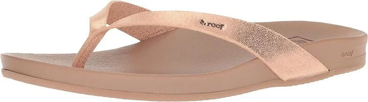 Reef Cushion Court Women's Sandals Rose Gold : 5 B - Medium, Synthetic - Image 2