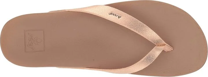 Reef Cushion Court Women's Sandals Rose Gold : 5 B - Medium, Synthetic - Image 3
