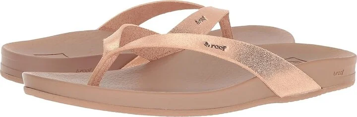 Reef Cushion Court Women's Sandals Rose Gold : 5 B - Medium, Synthetic