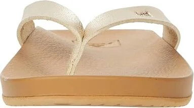Reef Cushion Court Women's Sandals Tan/Champagne : 5 B - Medium, Synthetic - Image 5