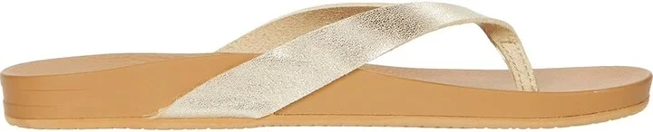 Reef Cushion Court Women's Sandals Tan/Champagne : 5 B - Medium, Synthetic - Image 7