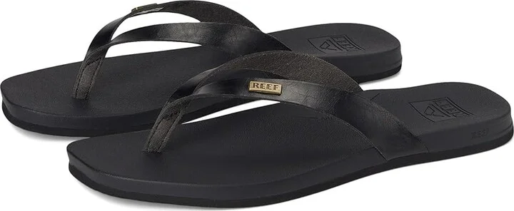 Reef Cushion Lune Women's Shoes Black/Black : 6 B - Medium, Synthetic
