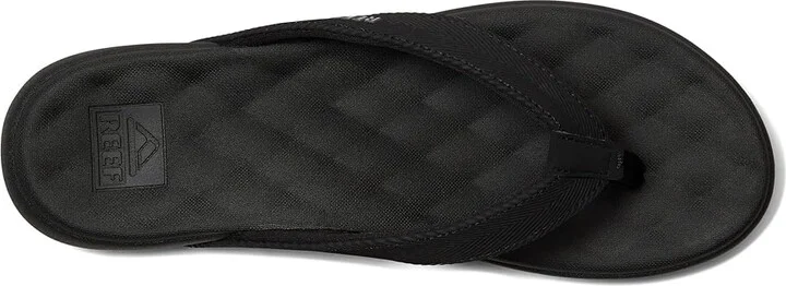 Reef Cushion Melody Women's Sandals Black/Black : 7 B - Medium, Leather/Synthetic - Image 2