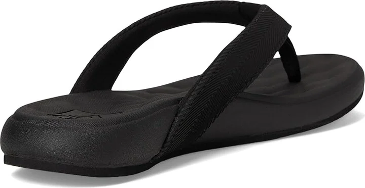 Reef Cushion Melody Women's Sandals Black/Black : 7 B - Medium, Leather/Synthetic - Image 4