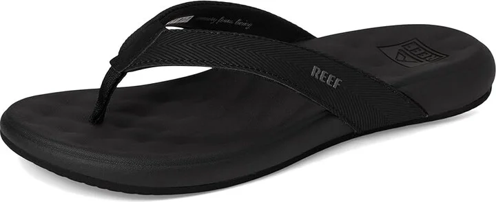 Reef Cushion Melody Women's Sandals Black/Black : 7 B - Medium, Leather/Synthetic - Image 5