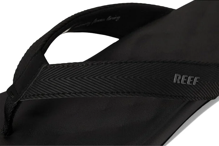 Reef Cushion Melody Women's Sandals Black/Black : 7 B - Medium, Leather/Synthetic - Image 7