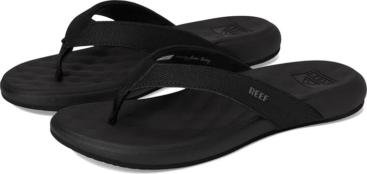 Reef Cushion Melody Women's Sandals Black/Black : 7 B - Medium, Leather/Synthetic