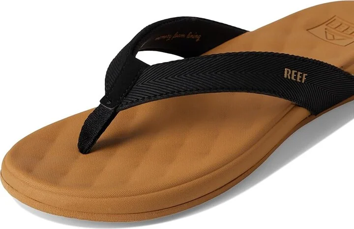 Reef Cushion Melody Women's Sandals Black/Tan : 5 B - Medium, Leather - Image 7