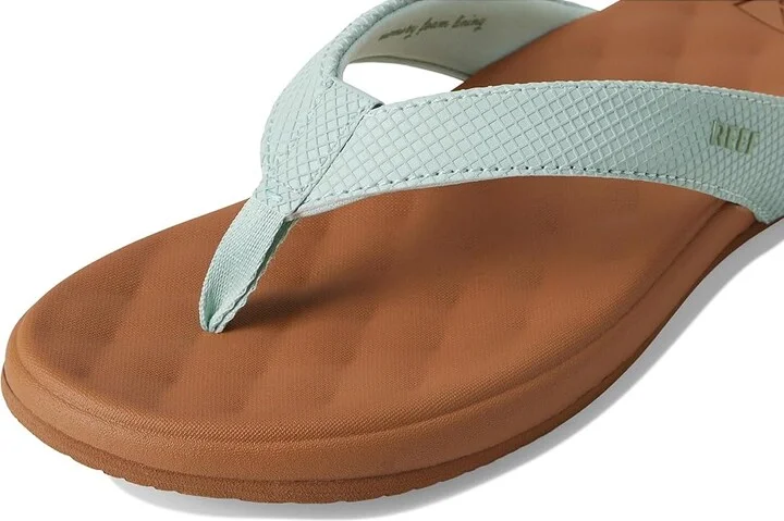 Reef Cushion Melody Women's Sandals Frosty : 7 B - Medium, Leather - Image 7