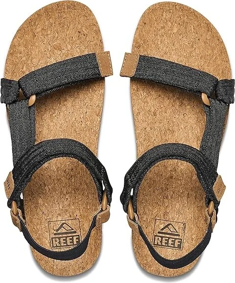 Reef Cushion Rem Hi Women's Sandals Black/Tan : 7 B - Medium, Textile - Image 2