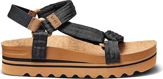 Reef Cushion Rem Hi Women's Sandals Black/Tan : 7 B - Medium, Textile - Image 4