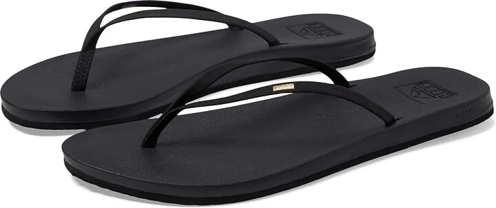 Reef Cushion Slim Women's Sandals Black : 5 B - Medium, Synthetic